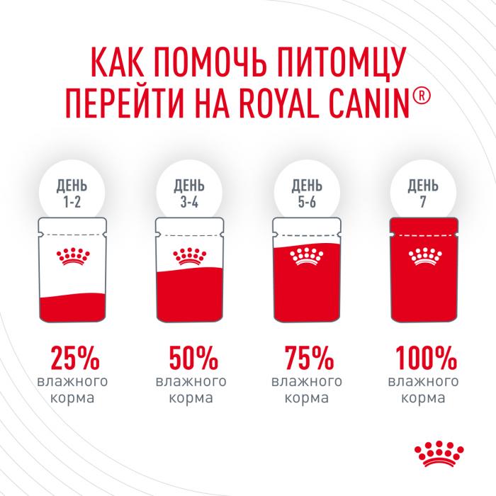 Royal Canin Hair&Skin влажный корм для кошек, здоровье кожи и шерсти, ломтики в соусе