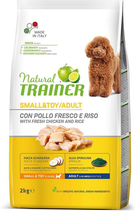 Trainer Natural Small & Toy сухой корм для собак мелких и миниатюрных пород с курицей и рисом