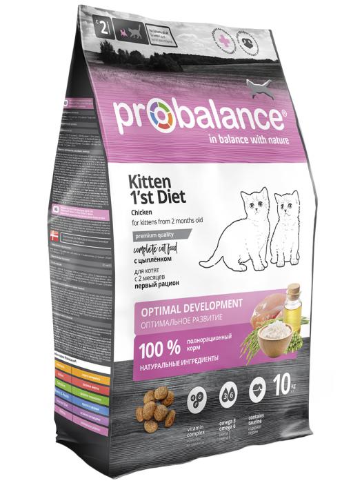 ProBalance сухой корм для котят всех пород, диетический, цыпленок