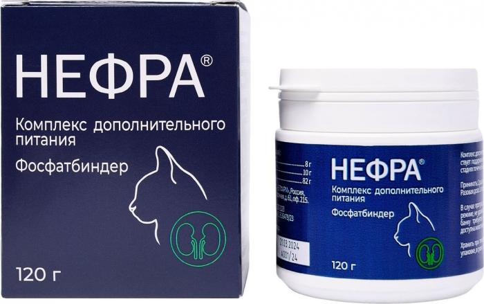 Нефра кормовая добавка для кошек и собак, для поддержания функции почек