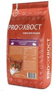 ProХвост сухой корм для взрослых кошек всех пород, кролик