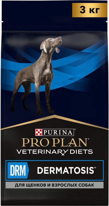 Сухой корм для щенков и взрослых собак диетический Pro Plan® Veterinary Diets для поддержания здоровья кожи при дерматозах и выпадении шерсти, Пакет
