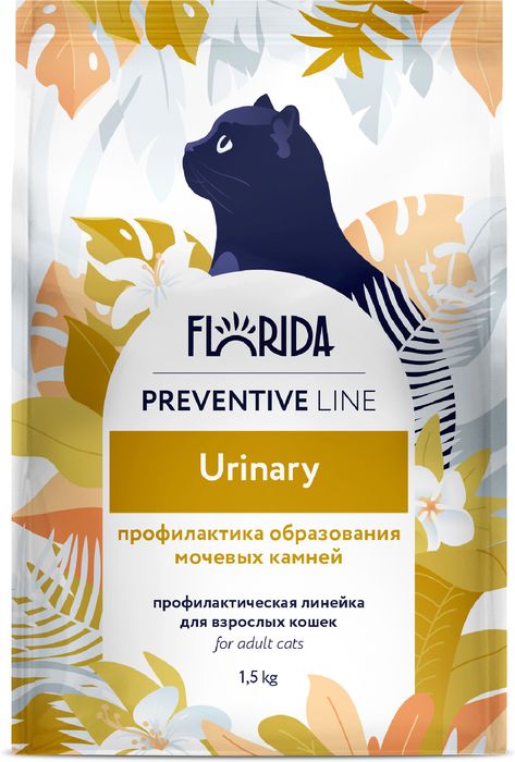 Florida Urinary корм для кошек, профилактика образования мочевых камней, курица