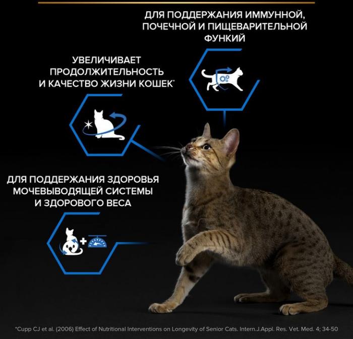 Сухой корм Pro Plan® Sterilised Longevis® для стерилизованных кошек старше 7 лет, с высоким содержанием индейки