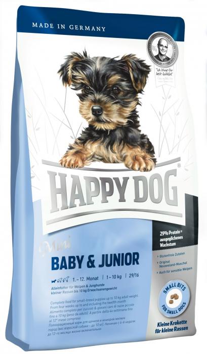 Happy Dog Mini Baby & Junior сухой корм для щенков мелких пород собак