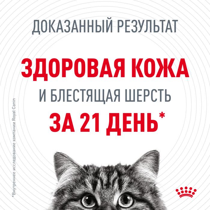 Royal Canin Hair&Skin влажный корм для кошек, здоровье кожи и шерсти, ломтики в соусе