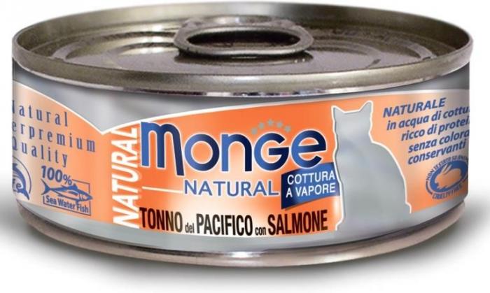 Monge Cat Natural влажный корм для кошек с тунцом и лососем