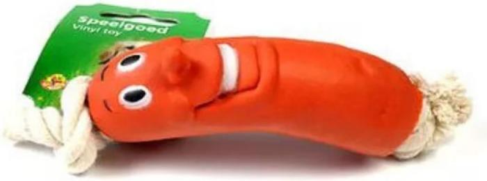 Buddy игрушка для собак, сосиска на веревке, винил
