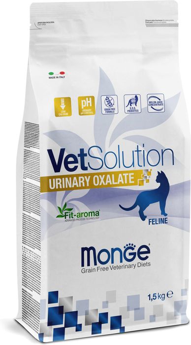 Monge VetSolution Cat Urinary Oxalate диета лечебный корм для кошек при МКБ оксалатного типа