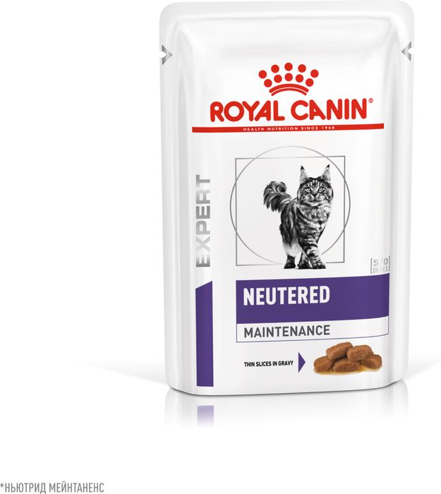 Royal Canin Neutered Maintenance влажный корм для стерилизованных кошек, мелкие кусочки в соусе