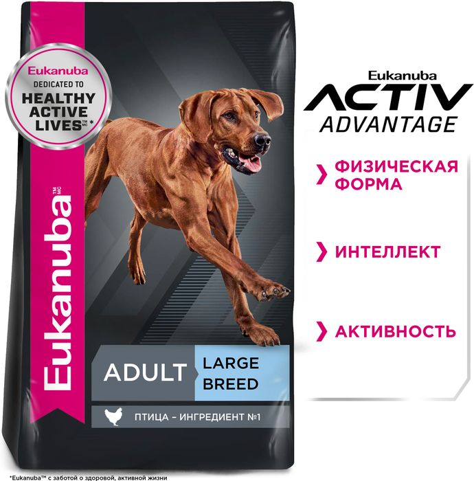 Eukanuba Adult Large Breed сухой корм для собак крупных пород с курицей
