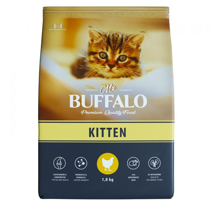 Mr.Buffalo сухой корм для котят, курица
