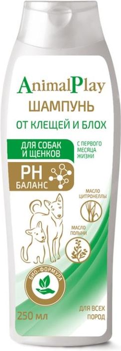 Animal Play шампунь репеллентный для собак