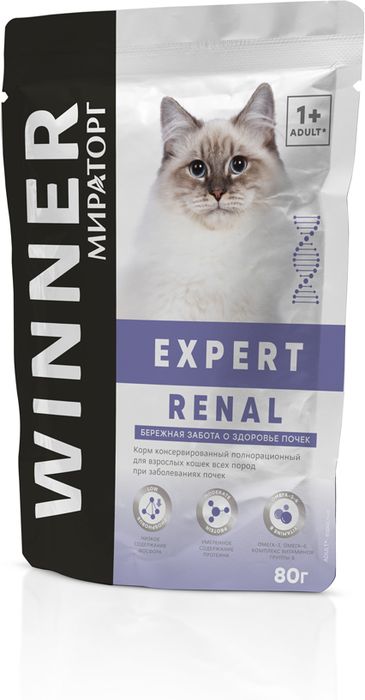 Winner Expert Renal влажный корм для кошек, при заболеваниях почек