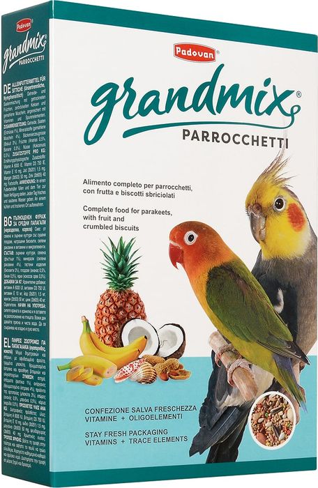 Padovan Grandmix Parrocchetti корм комплексный для средних попугаев