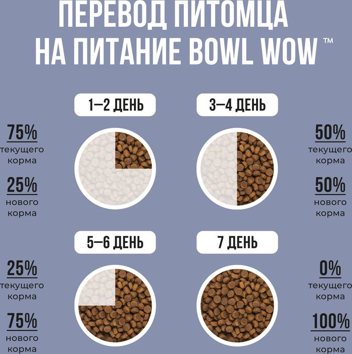 Bowl Wow корм для котят, с индейкой, курицей и добавлением черники