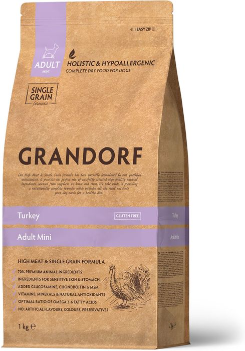 Grandorf корм для собак малых пород, с индейкой