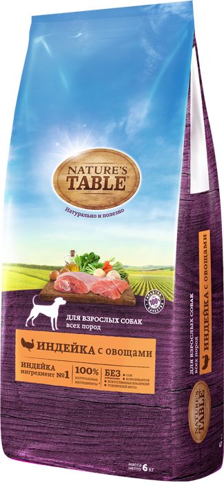 Nature`s Table Nature\'s Table сухой корм для собак с курицей и рисом
