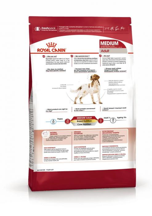 Royal Canin Medium Adult сухой корм для собак средних пород с 12 месяцев до 7 лет