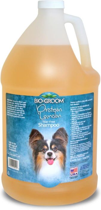 Bio Groom BIO-Groom шампунь для собак, без слез, с протеином и ланолином, блеск и сияние, без запаха