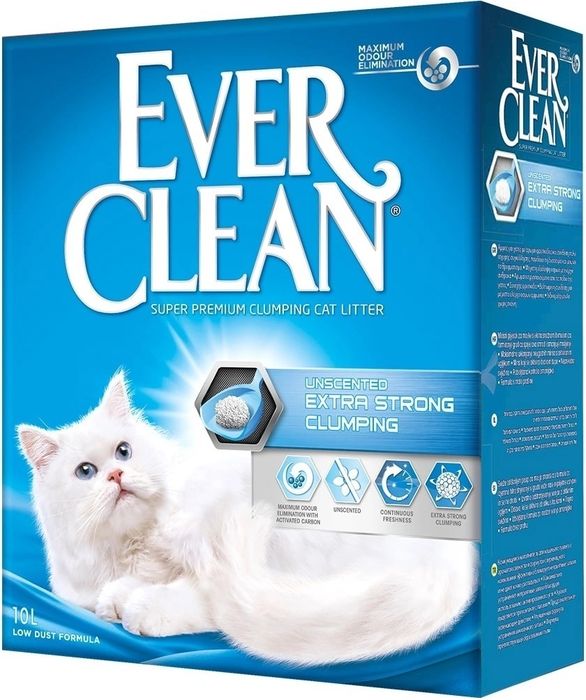 Ever Clean Extra Strong Unscented комкующийся наполнитель без аромата