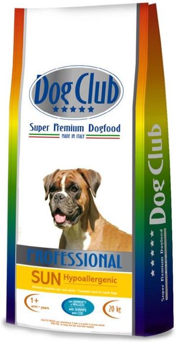 Dog Club Professional Sun корм для собак всех пород, гипоаллергенный, с рыбой