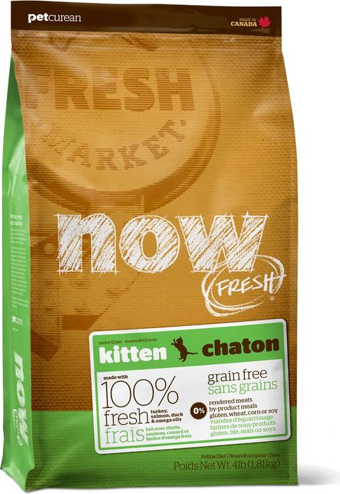 NOW Fresh корм для котят всех пород, беззерновой, индейка, утка и овощи