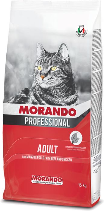 Morando Professional Gatto корм для кошек, с говядиной и курицей