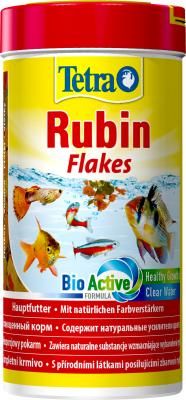 Tetra Rubin Flakes корм для усиления естественной окраски рыб, хлопья