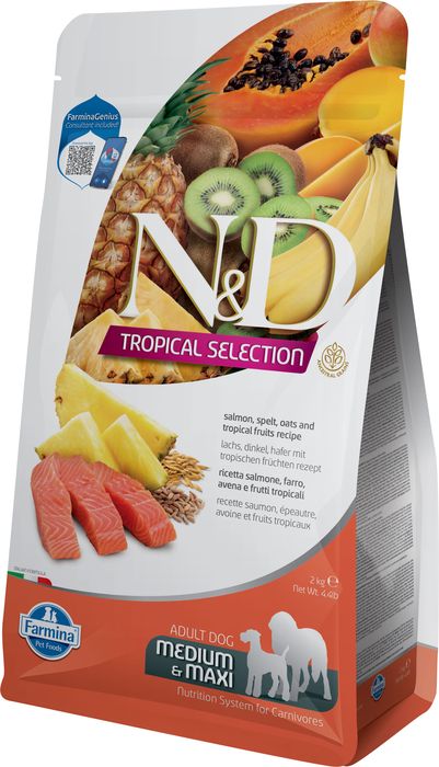 Farmina N&D Tropical Selection корм для собак средних и крупных пород, с лососем