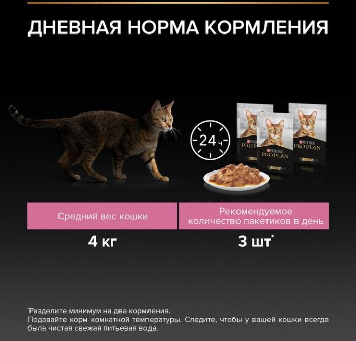 Влажный корм Pro Plan® Delicate Digestion для взрослых кошек с чувствительным пищеварением, с индейкой в соусе