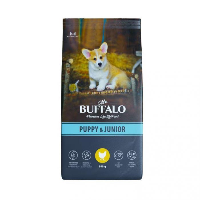Mr.Buffalo сухой корм для щенков средних и крупных пород, курица