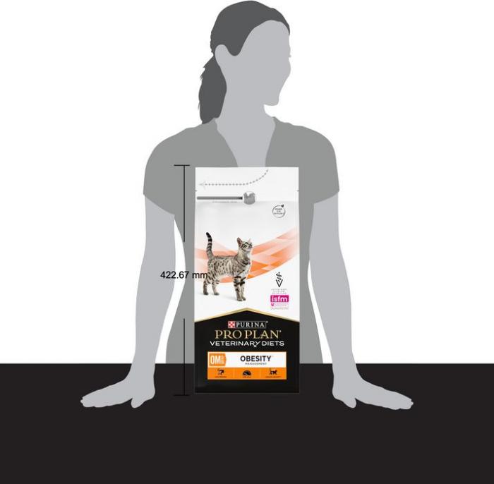 Сухой корм для кошек диетический Pro Plan® Veterinary Diets OM ST/OX Obesity Management для снижения избыточной массы тела, Пакет