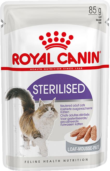 Royal Canin Sterilised влажный корм для стерилизованных кошек, паштет