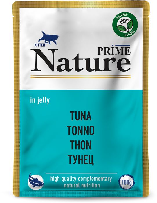 Prime Nature влажный корм для котят, тунец в желе
