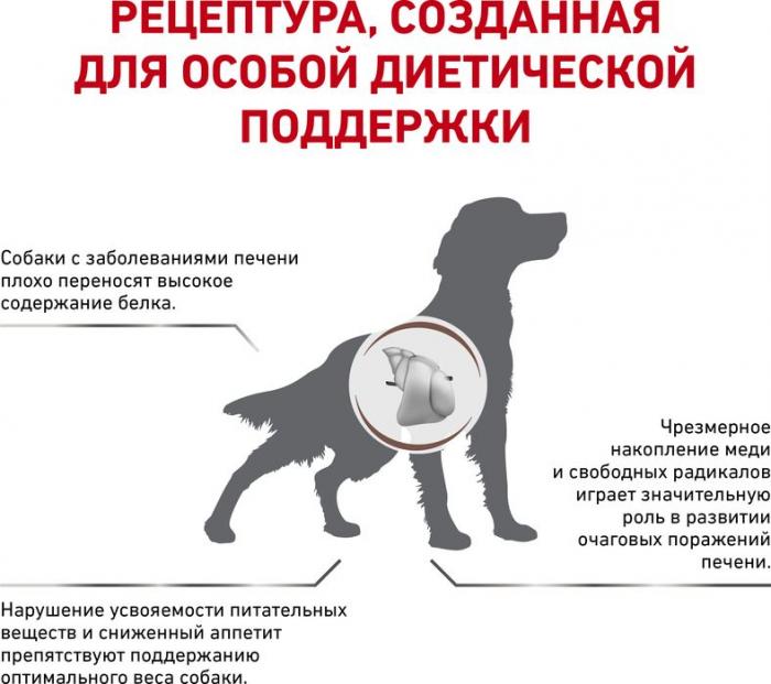 Royal Canin Hepatic лечебный сухой корм для собак при заболеваниях печени