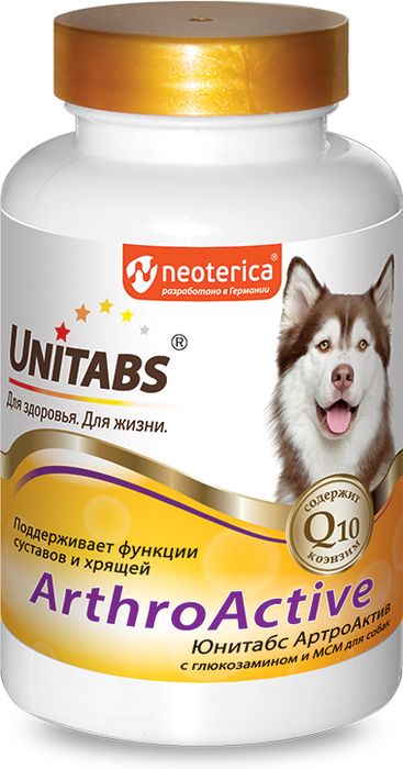 Unitabs ArthroАctive витаминно-минеральный комплекс для собак, с глюкозамином и МСM