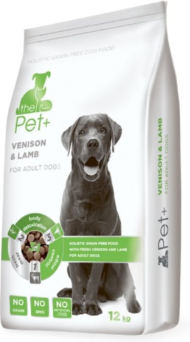 The Pet + The Pet+ Venison & Lamb Adult беззерновой корм для собак со свежим мясом дичи и ягнёнка