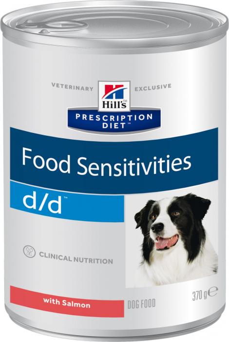 Hills Prescription Diet D/D консервы для собак при пищевой аллергии с лососем