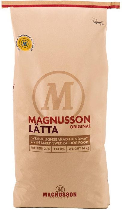 Magnusson сухой корм для взрослых собак всех пород, контроль веса, латта (сушеное мясо)