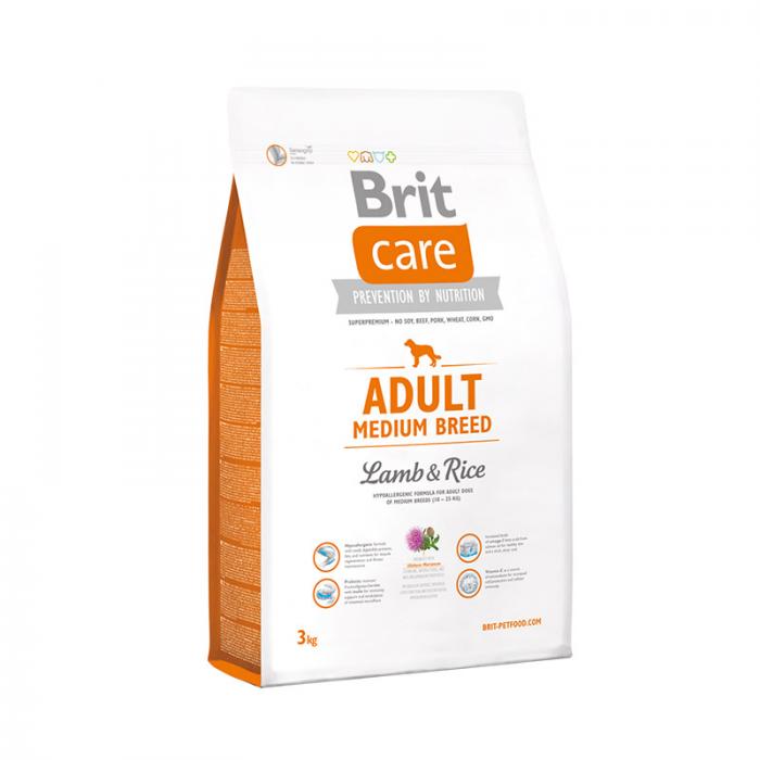 Brit Care Adult Medium Breed сухой корм для собак средних пород с ягненком и рисом