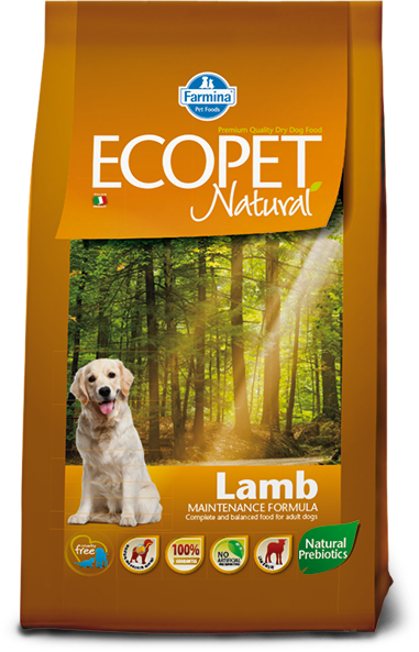 Farmina Ecopet Natural корм для взрослых собак всех пород, ягненок