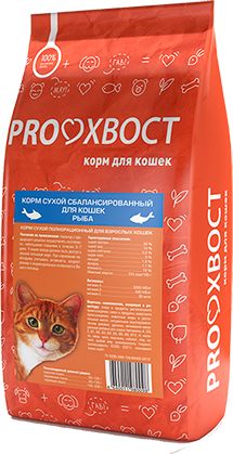 ProХвост сухой корм сухой для кошек рыба