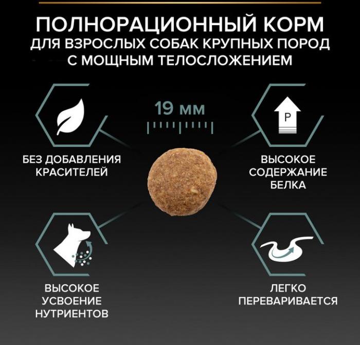 Сухой корм Pro Plan® Sensitive Digestion для взрослых собак крупных пород с мощным телосложением с чувствительным пищеварением, с высоким содержанием ягненка