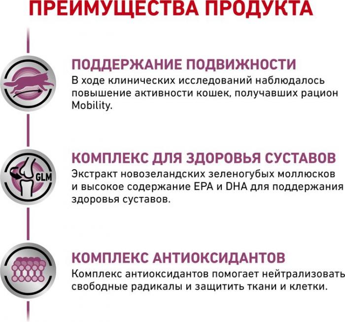 Royal Canin Mobility лечебный корм для кошек при заболеваниях опорно-двигательного аппарата
