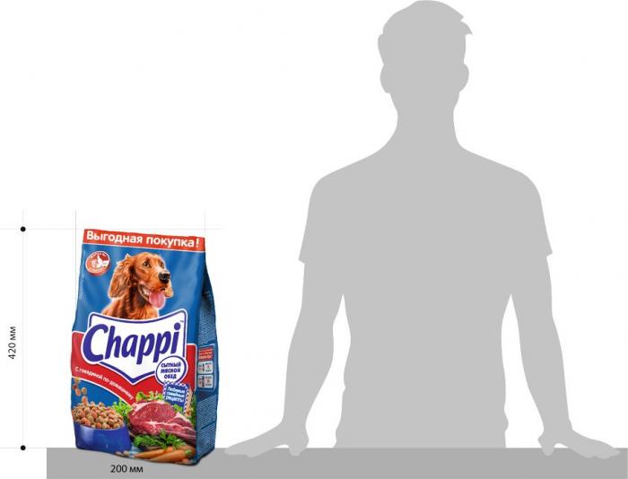 Chappi Говядина по-домашнему сухой корм для собак