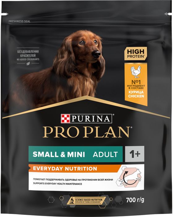 Сухой корм Pro Plan® Everyday Nutrition для взрослых собак мелких и карликовых пород, с высоким содержанием курицы