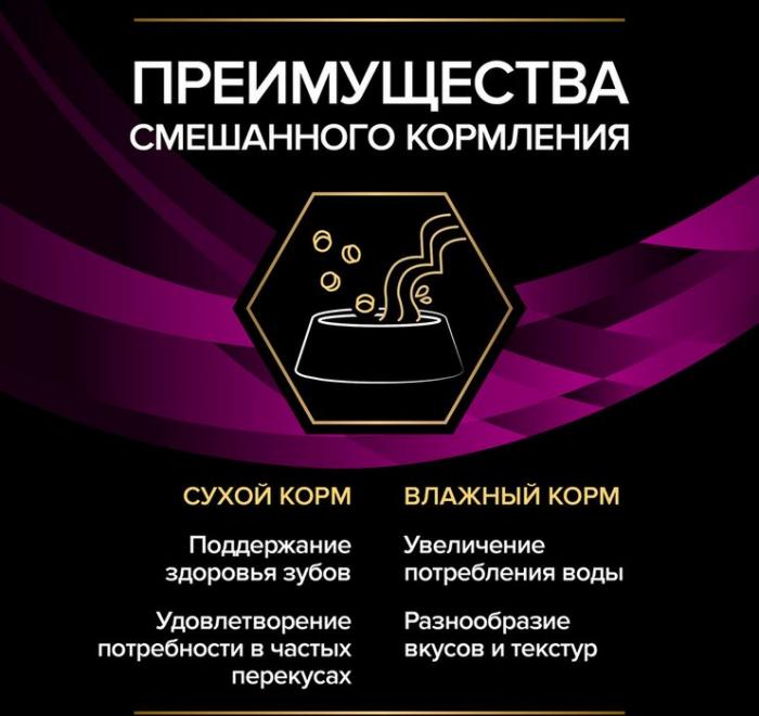 Влажный корм для кошек диетический Pro Plan® Veterinary Diets UR ST/OX Urinary при болезнях нижних отделов мочевыводящих путей, с лососем, Пауч