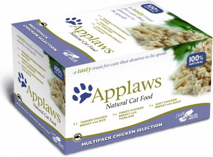 Applaws влажный корм для взрослых кошек всех пород, набор, куриное ассорти