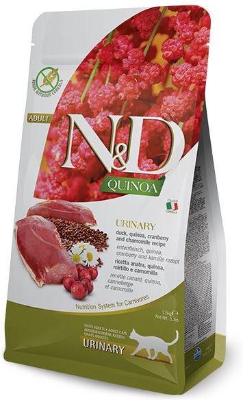 Farmina N&D Quinoa Urinary корм для кошек, беззерновой,профилактика мочекаменной болезни, утка,киноа